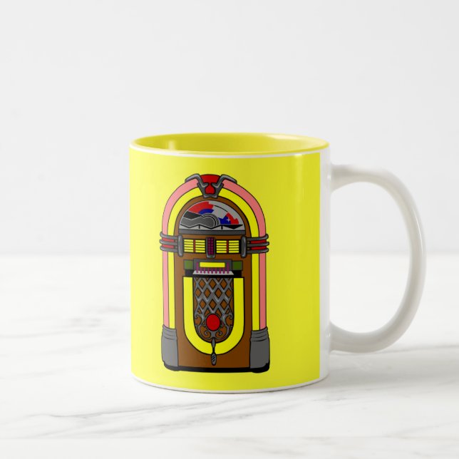 Em Dois Tons Caneca de café Pura-o retro do jukebox (Direita)
