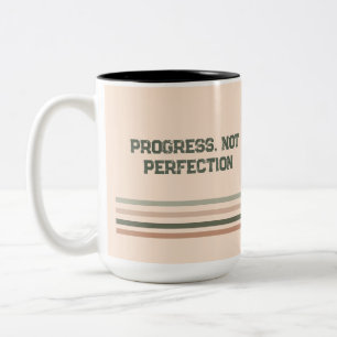 Em Dois Tons Caneca de Café Retro Motivação – Nome Personalizad