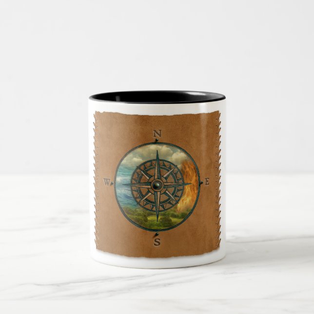 Em Dois Tons Caneca de Café Roda da Medicina (Centro)