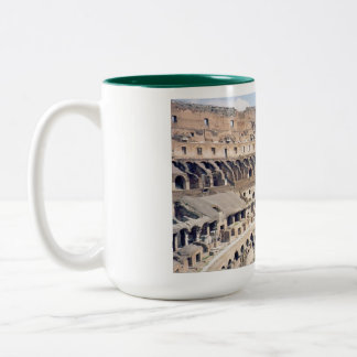 Em Dois Tons Caneca de café romana de Colosseum