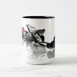 Em Dois Tons caneca de café rosa