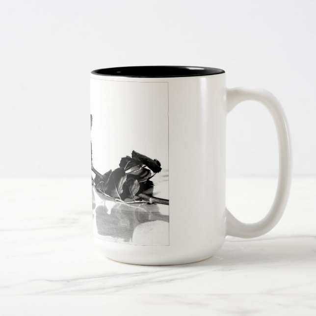 Em Dois Tons caneca de café rosa (Direita)