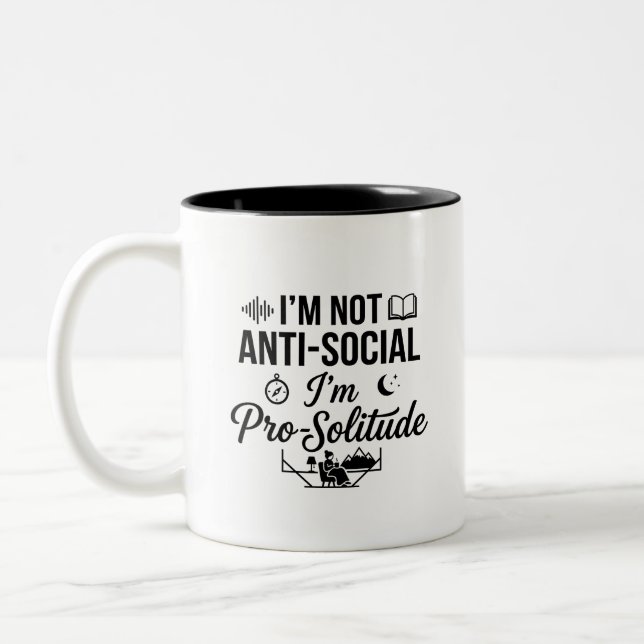 Em Dois Tons Caneca de Café Santuário da Solidão (Esquerda)