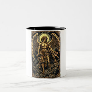 Em Dois Tons Caneca de Café São Miguel Dourado