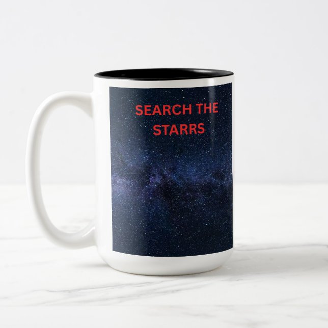 Em Dois Tons Caneca de Café Sonhador da Galáxia das Estrelas (Esquerda)