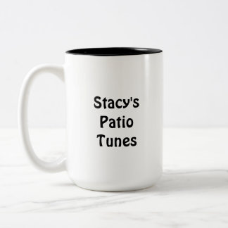 Em Dois Tons Caneca de Café Stacy's Patio Tunes