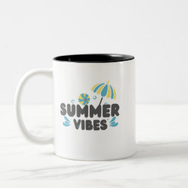 Em Dois Tons Caneca de Café Summer Vibes | Caneca Guarda-Sol da