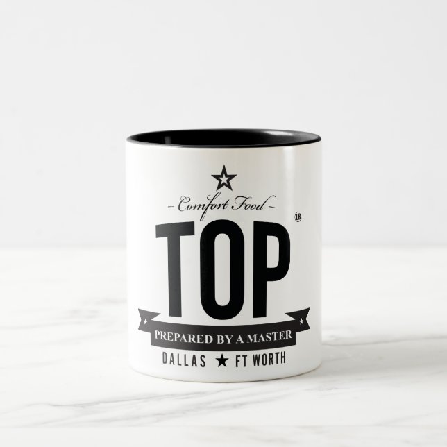 Em Dois Tons Caneca de café superior (Centro)