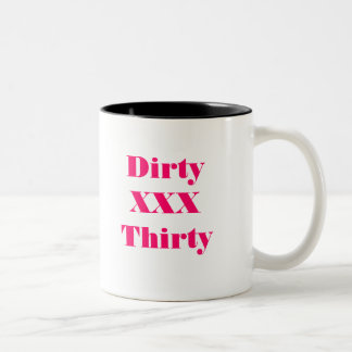 Em Dois Tons Caneca de café trinta suja