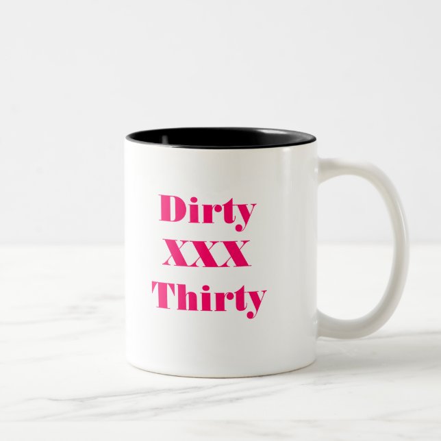 Em Dois Tons Caneca de café trinta suja (Direita)