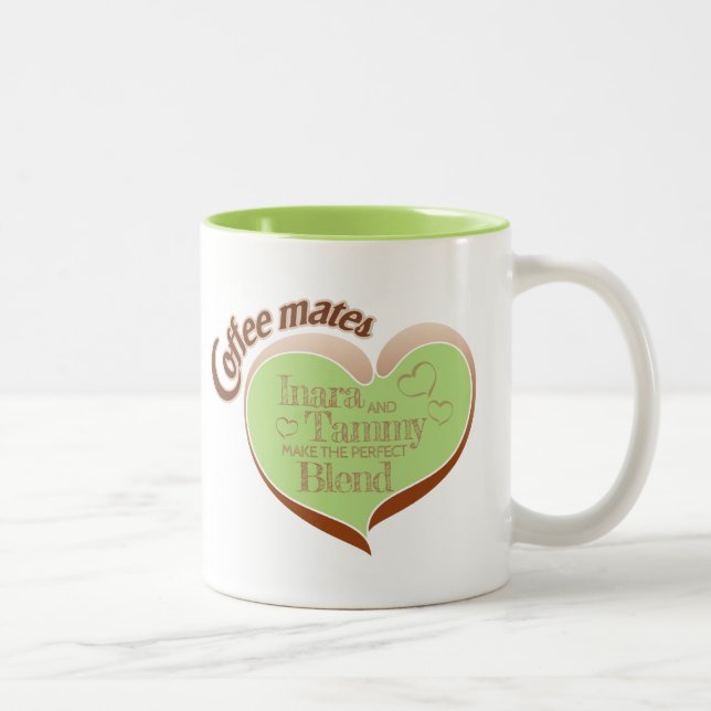 Em Dois Tons Caneca de café Two-Tone Coffee mates (Direita)