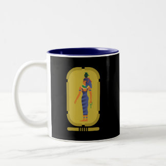 Em Dois Tons Caneca de Café Two-Tone Nut Deusa Egípcia
