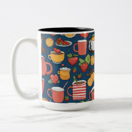 Em Dois Tons Caneca de Café Única | Ideia de Presente de Café