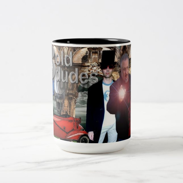 Em Dois Tons Caneca de café velha dos gajos do oficial três (Centro)