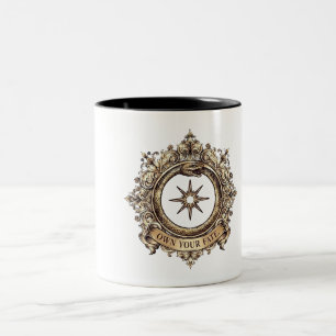 Em Dois Tons Caneca de Café Vintage Cobra Gótica Assuma Seu Des