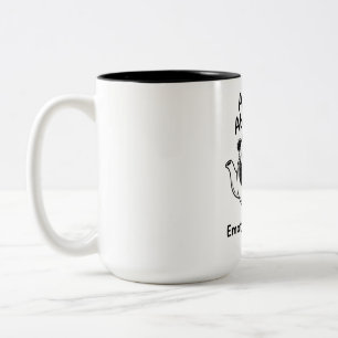 Em Dois Tons Caneca de Duas Cores: Companheiro de Café Panda Fo