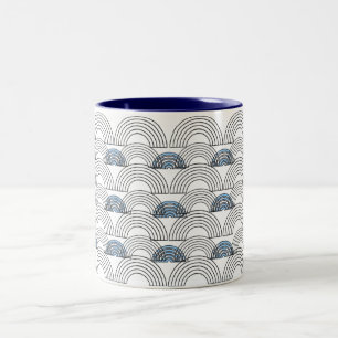 Em Dois Tons Caneca de Felicidade Minimalista   Café & T Person