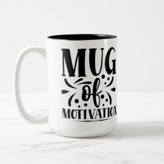 Em Dois Tons Caneca de motivação, caneca de café com citação en