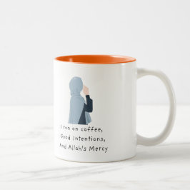 Em Dois Tons Caneca de Muçulmano Amante de Café