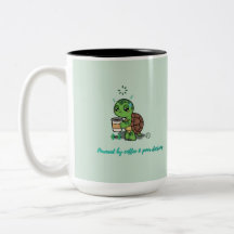 Caneca de Tartaruga de Café Fofa