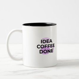 Em Dois Tons Caneca de Tipografia Definição de Café Minimalista