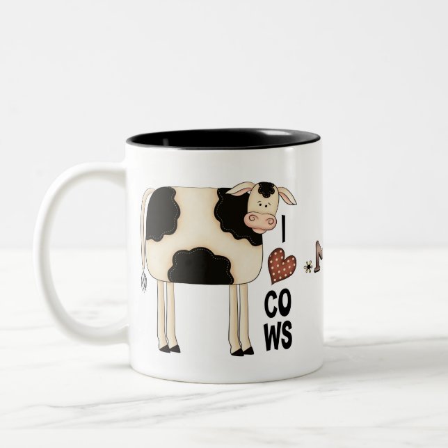 Em Dois Tons Caneca do copo de café do divertimento de duas (Esquerda)