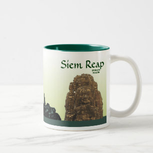 Em Dois Tons Caneca do estilo do café de Siem Reap