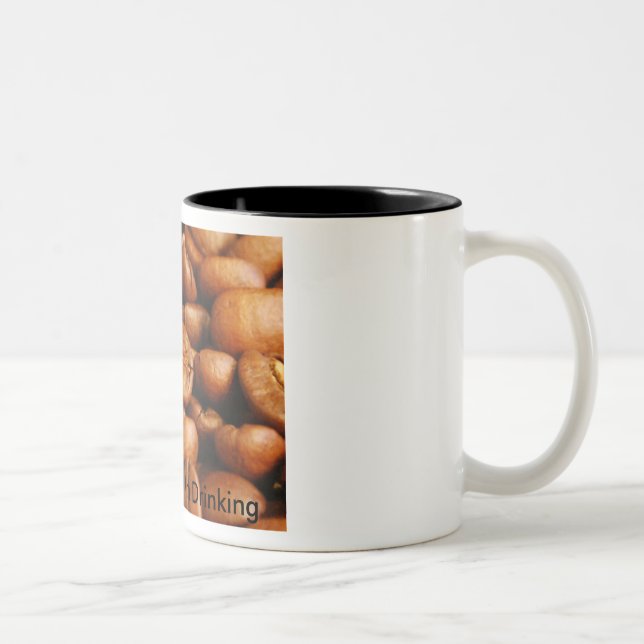 Em Dois Tons Caneca do feijão de café - por Lameen (Direita)