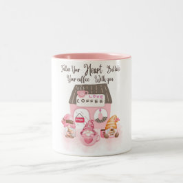 Em Dois Tons Caneca Gnomos de Café Fofos