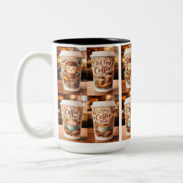 Em Dois Tons Caneca Momentos de Café