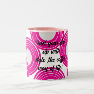 Em Dois Tons Caneca para Amantes de Café