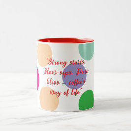 Em Dois Tons Caneca para Amantes de Café