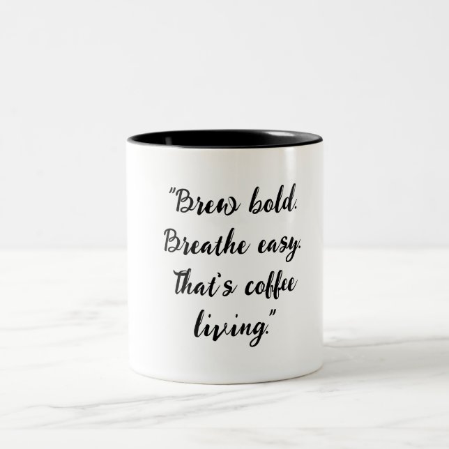 Em Dois Tons Caneca para Amantes de Café (Centro)