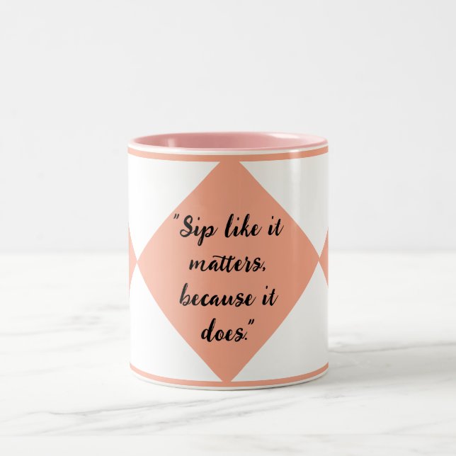 Em Dois Tons Caneca para Amantes de Café (Centro)