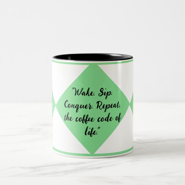 Em Dois Tons Caneca para Amantes de Café (Centro)