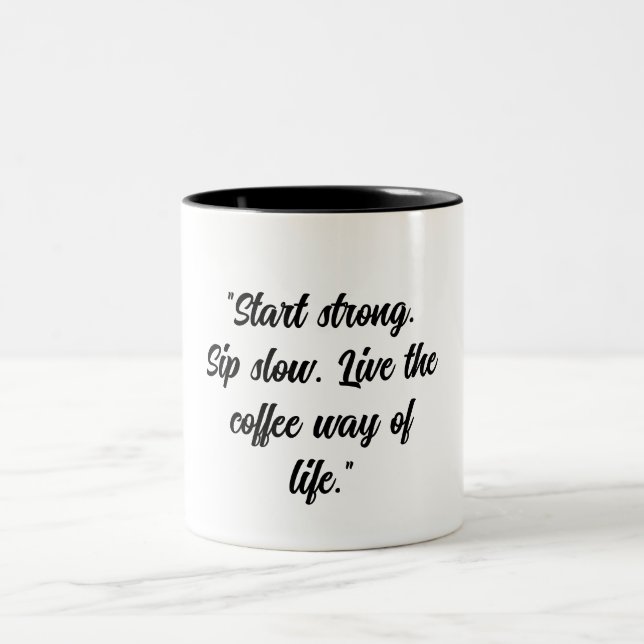 Em Dois Tons Caneca para Amantes de Café (Centro)