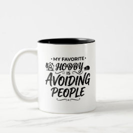 Em Dois Tons Caneca para Amantes de Café Introvertidos Surpresa