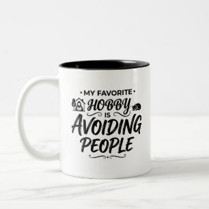 Em Dois Tons Caneca para Amantes de Café Introvertidos Surpresa
