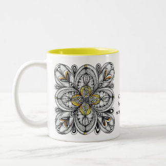 Em Dois Tons Caneca Personalizada de Café e Citação de Livros c