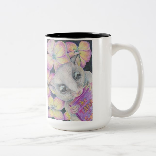 Em Dois Tons Cheio da caneca de café do planador do açúcar do (Direita)