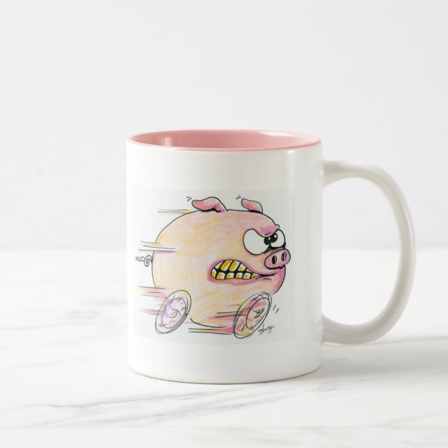 Em Dois Tons Competindo a caneca de café dos porcos (Direita)