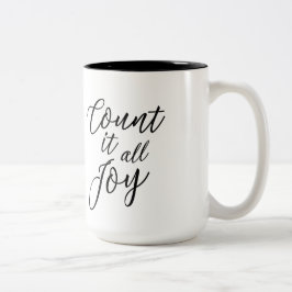 Em Dois Tons Conte-o toda a caneca de café da alegria