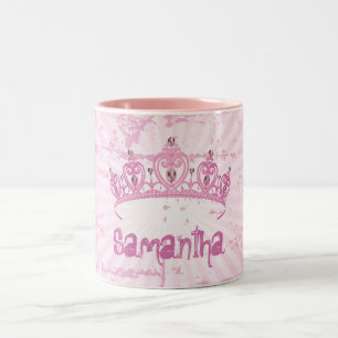 Em Dois Tons Copo cor-de-rosa da caneca de café da princesa