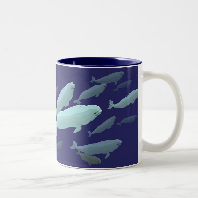 Em Dois Tons Copo de café de Marinelife da caneca da arte da (Direita)