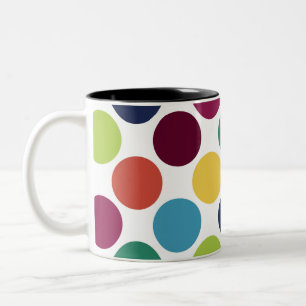 Em Dois Tons Copo redondo da caneca de café do ponto da bolha