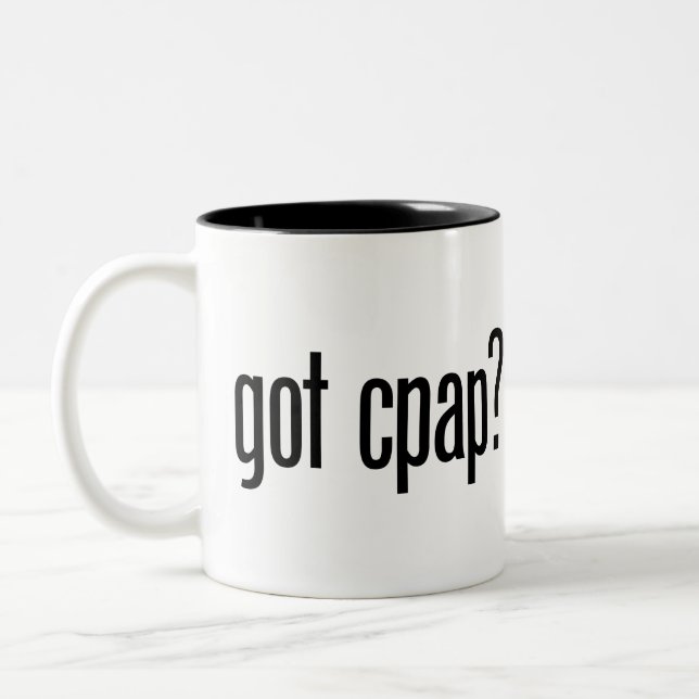 Em Dois Tons CPAP obtido? Caneca de café (Esquerda)