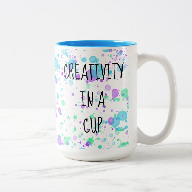 Em Dois Tons Criatividade na caneca de café (Direita)