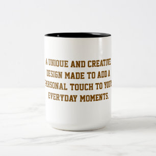 Em Dois Tons Crie Seu Próprio Caneca de Café 15oz de Duas Cores