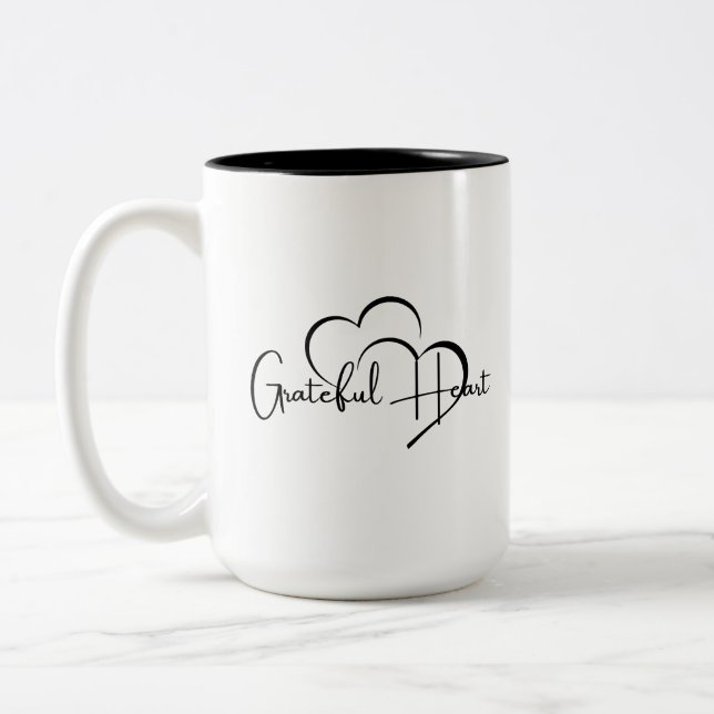 Em Dois Tons Crie Seu Próprio Caneca de Café de 15oz com Duas C (Esquerda)