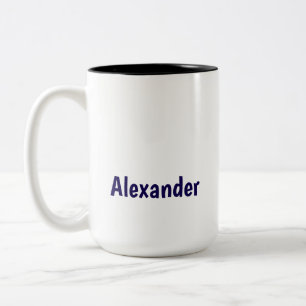 Em Dois Tons Crie Seu Próprio Caneca de Café de 15oz com Duas C